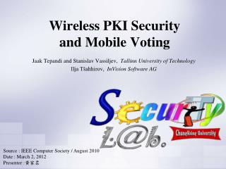 Wireless PKI Security and Mobile Voting