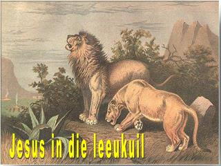 Jesus in die leeukuil