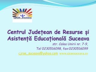 Centrul Județean de Resurse și Asistență Educațională Suceava