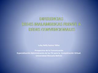 Luby Nelly Suárez Téllez Prospectiva de la Comunicación