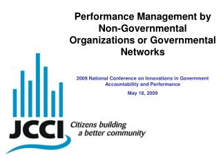 Performance Management by Non-Governmental Organizations or Governmental Networks