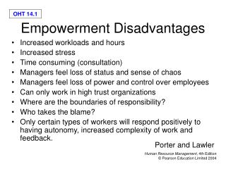 Empowerment Disadvantages