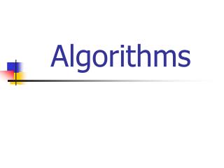 Algorithms