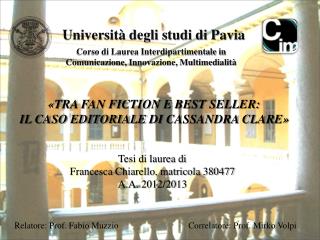 Università degli studi di Pavia