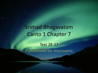 Srimad Bhagavatam Canto 1 Chapter 7