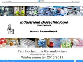 Fachhochschule Gelsenkirchen - Standort Recklinghausen- Wintersemester 2010/2011