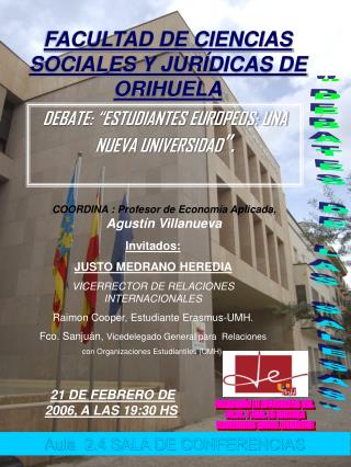 FACULTAD DE CIENCIAS SOCIALES Y JURÍDICAS DE ORIHUELA