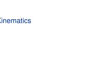 3-D Kinematics