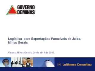 Logística para Exportações Perecíveis de Jaiba, Minas Gerais