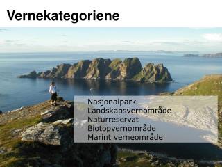 Vernekategoriene