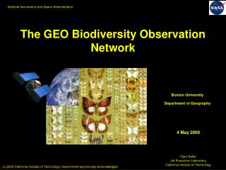 The GEO Biodiversity Observation Network