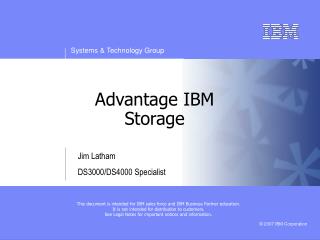 Advantage IBM Storage