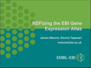 RDFizing the EBI Gene Expression Atlas