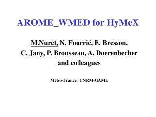 AROME_WMED for HyMeX