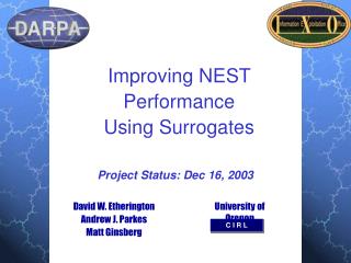 Improving NEST Performance Using Surrogates