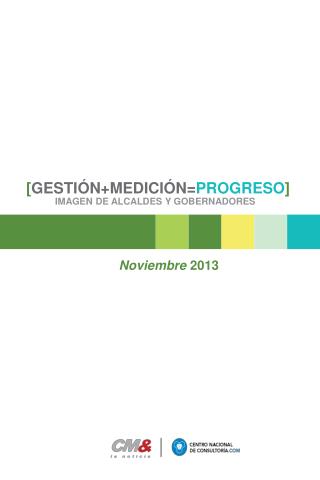 [ GESTIÓN+MEDICIÓN= PROGRESO ]