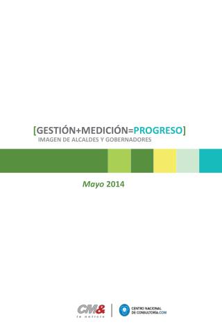 [ GESTIÓN+MEDICIÓN= PROGRESO ]