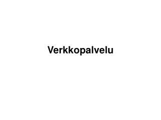 Verkkopalvelu