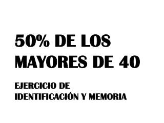 Ejercicio de Identificación y memoria