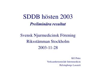 SDDB hösten 2003