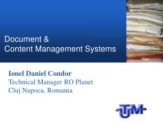 Document &amp; Content Management Systems