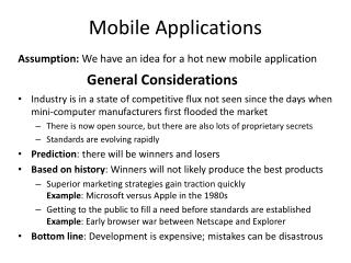 Mobile Applications