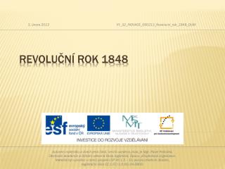 Revoluční rok 1848