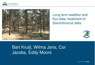 Long term weather and flux data: treatment of discontinuous data.