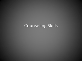 Counseling Skills