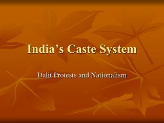 India’s Caste System