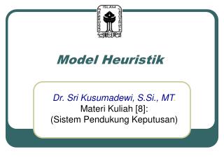 Model Heuristik