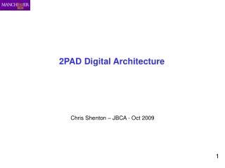 2PAD Digital Architecture
