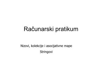 Računarski pratikum