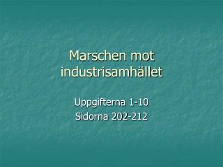 Marschen mot industrisamhället