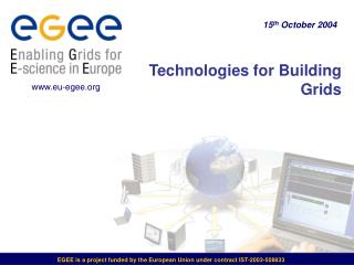 Technologies for Building Grids