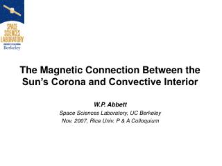 The Magnetic Connection Between the Sun’s Corona and Convective Interior