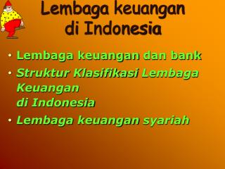 Lembaga keuangan di Indonesia