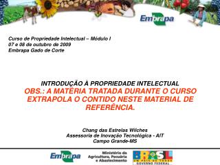 INTRODUÇÃO À PROPRIEDADE INTELECTUAL