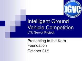 Intelligent Ground Vehicle Competition LTU Senior Project