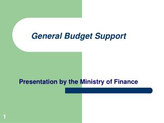 General Budget Support