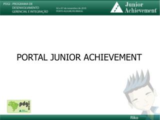 PORTAL JUNIOR ACHIEVEMENT