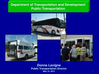Department of Transportation and Development Public Transportation