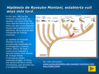 Hipòtesis de Ryosuke Montani, establerta vuit anys més tard.