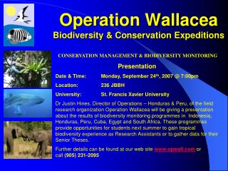 Operation Wallacea Biodiversity &amp; Conservation Expeditions