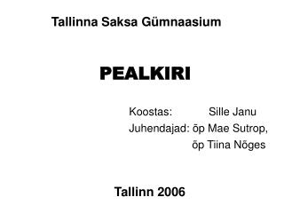 Tallinna Saksa Gümnaasium