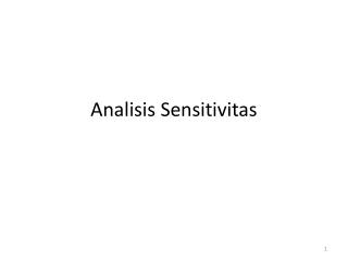 Analisis Sensitivitas