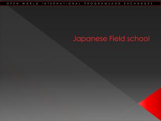 Japanese Field school