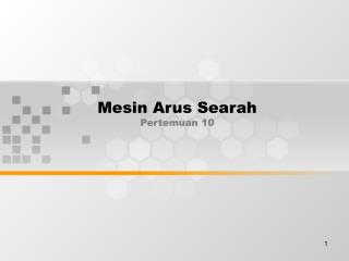 Mesin Arus Searah Pertemuan 10