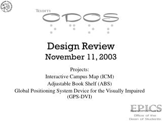 Design Review November 11, 2003