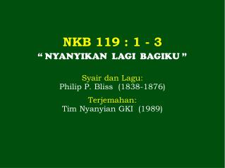 NKB 119 : 1 - 3